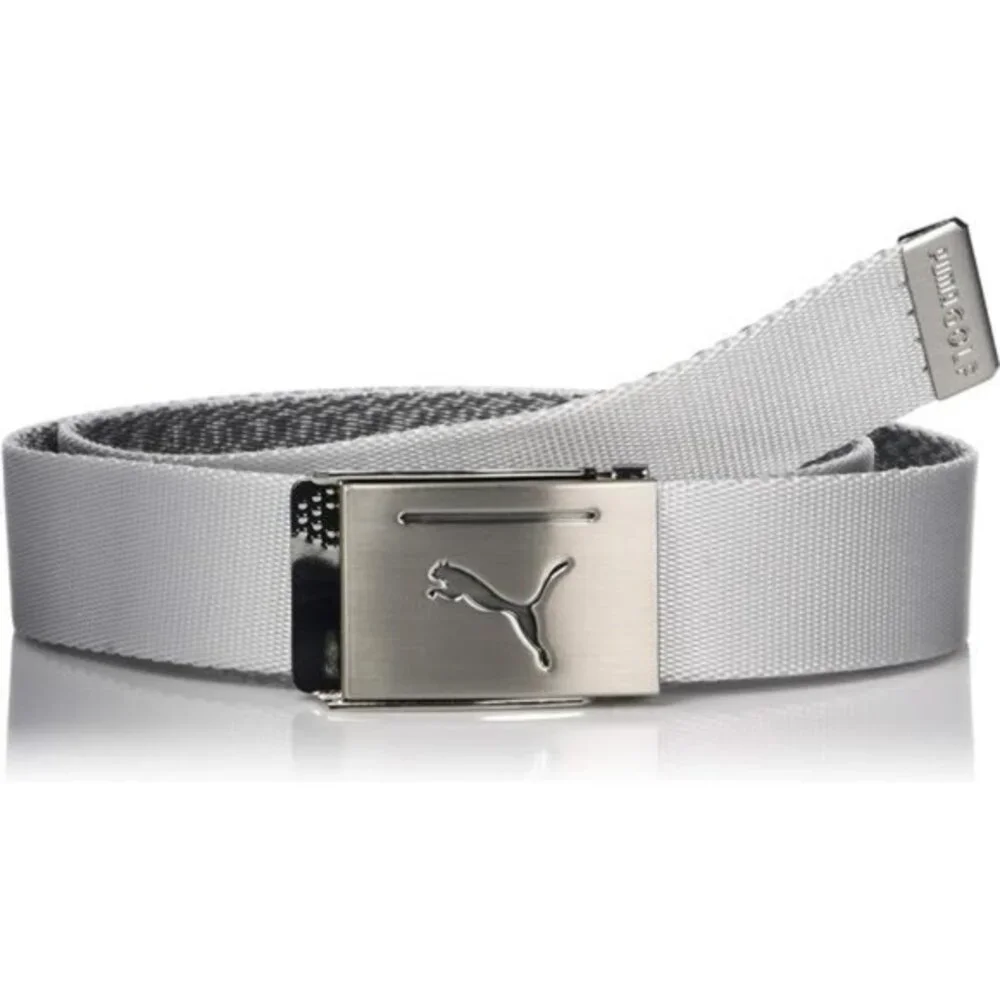 Puma‎ Golf Men's Reversible Web Belt Metal Clamp Buckle